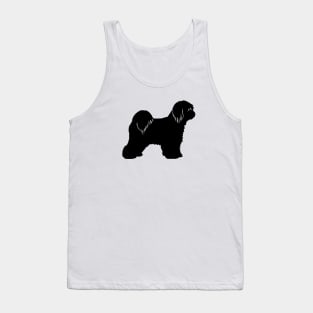 Tibetan Terrier Silhouette Tank Top